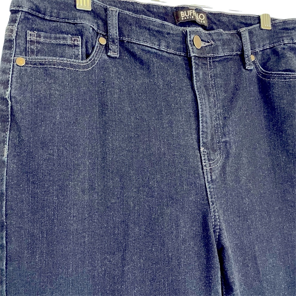 BUFFALO David Burton Alyssa High Rise Straight Leg Stretch Denim Jeans, Sz 10/30 - Picture 4 of 12